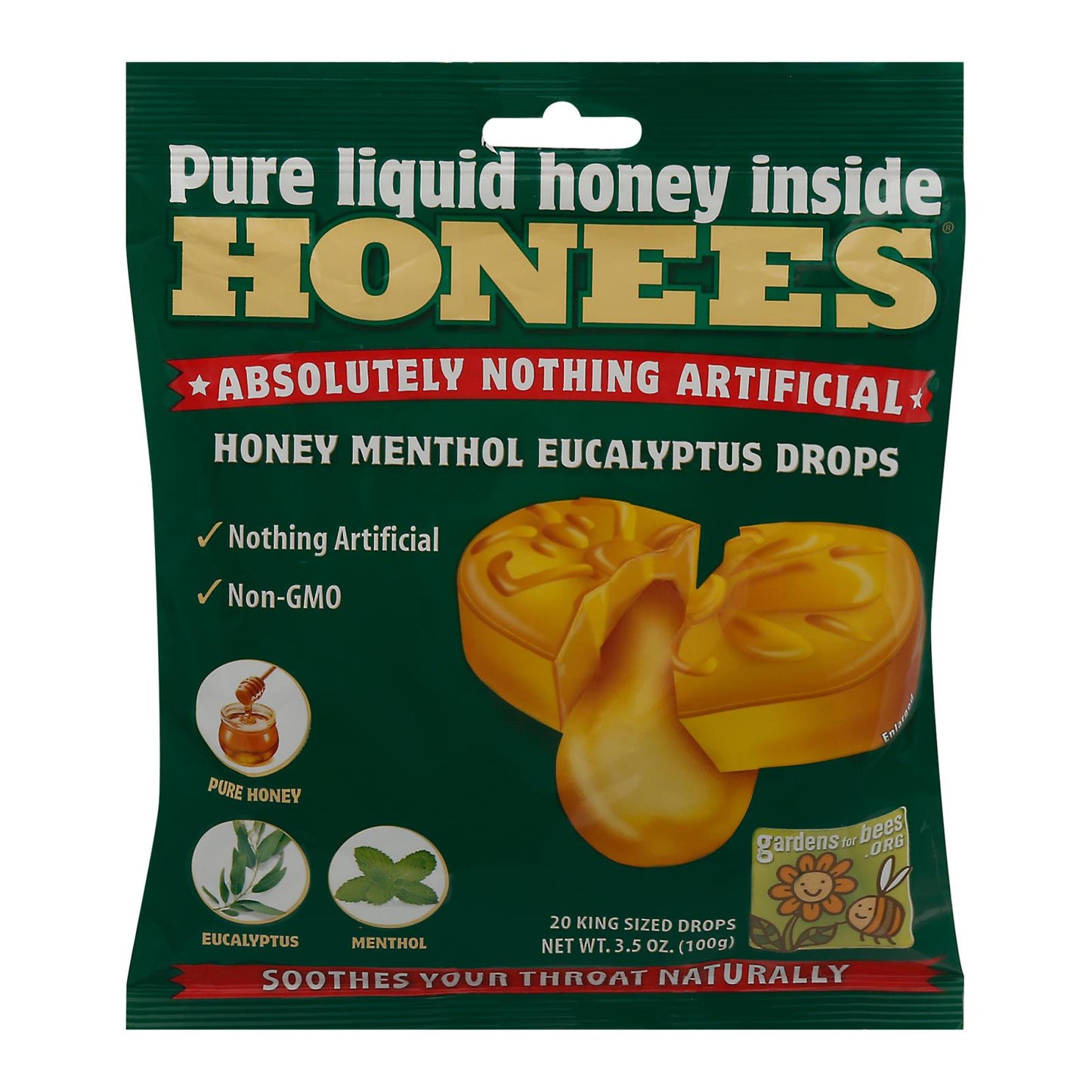 Honees 止咳糖 - 特大 - 薄荷味 - 20 粒