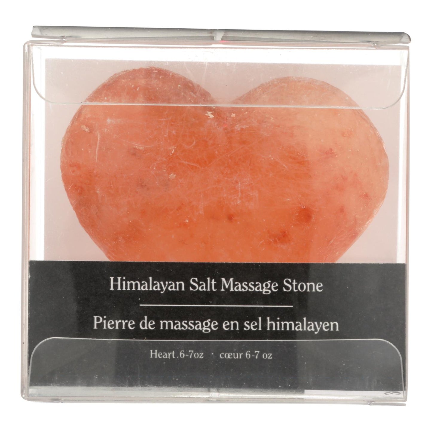 Piedra de sal de cristal Evolution Salt - Limpieza de masajes - Corazón - 6 oz