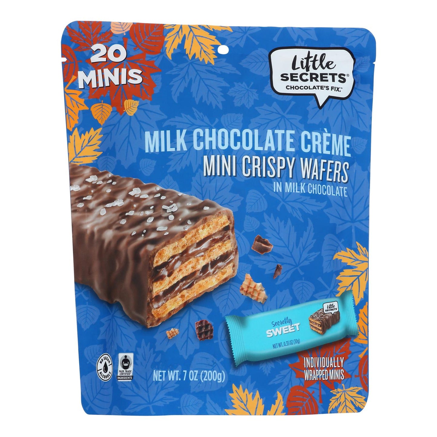 Pequeños secretos - Min Wfr Chocolate con leche Sal marina Otoño - Caja de 6-7 oz