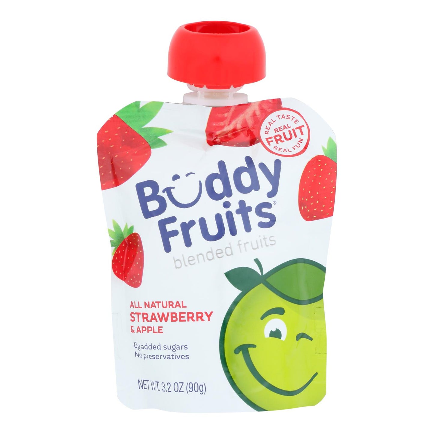Buddy Fruits - Originals Fresa Manzana - Caja De 18 - 3.2 Onzas