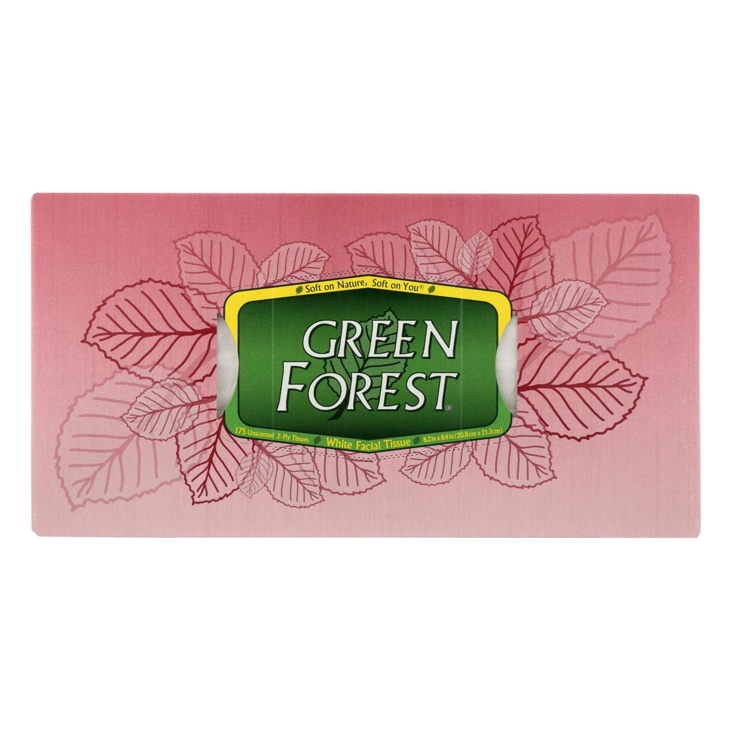 Green Forest - Pañuelos faciales blancos - Caja de 25 - 175 unidades