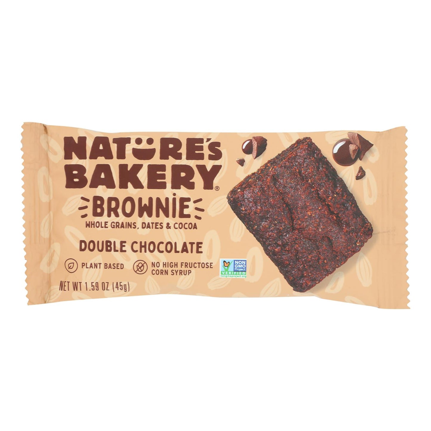 Nature's Bakery - Brownie de chocolate doble, porciones individuales, caja de 12, 1,59 onzas