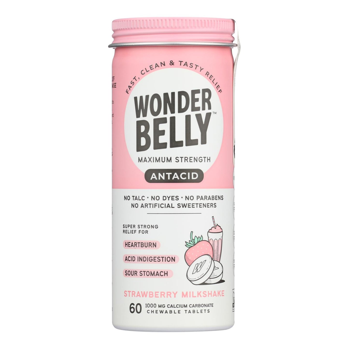 Wonder Belly - 抗酸草莓奶昔 - 4-60 支装
