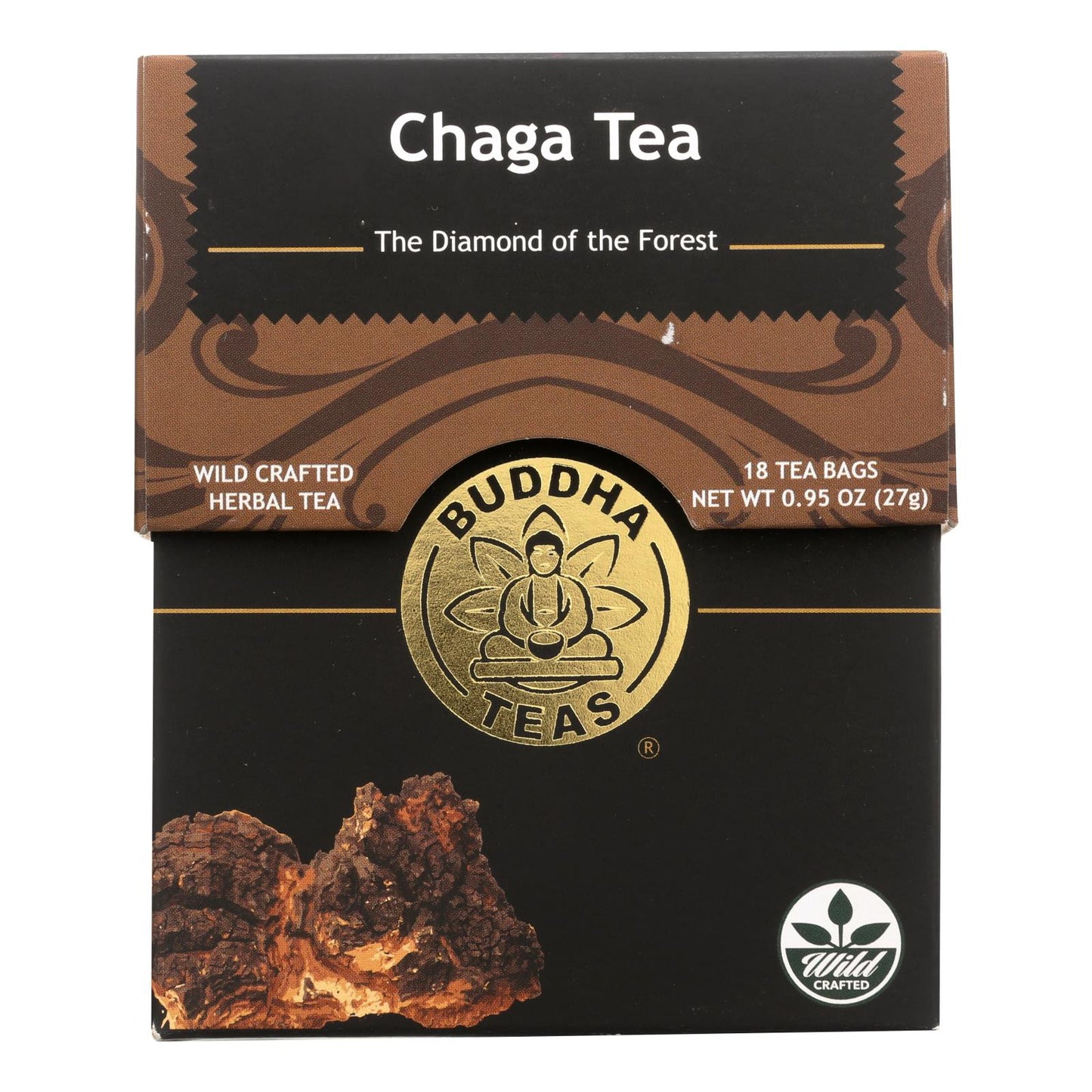Buddha Teas - Té Chaga - Caja de 6-18 bolsas