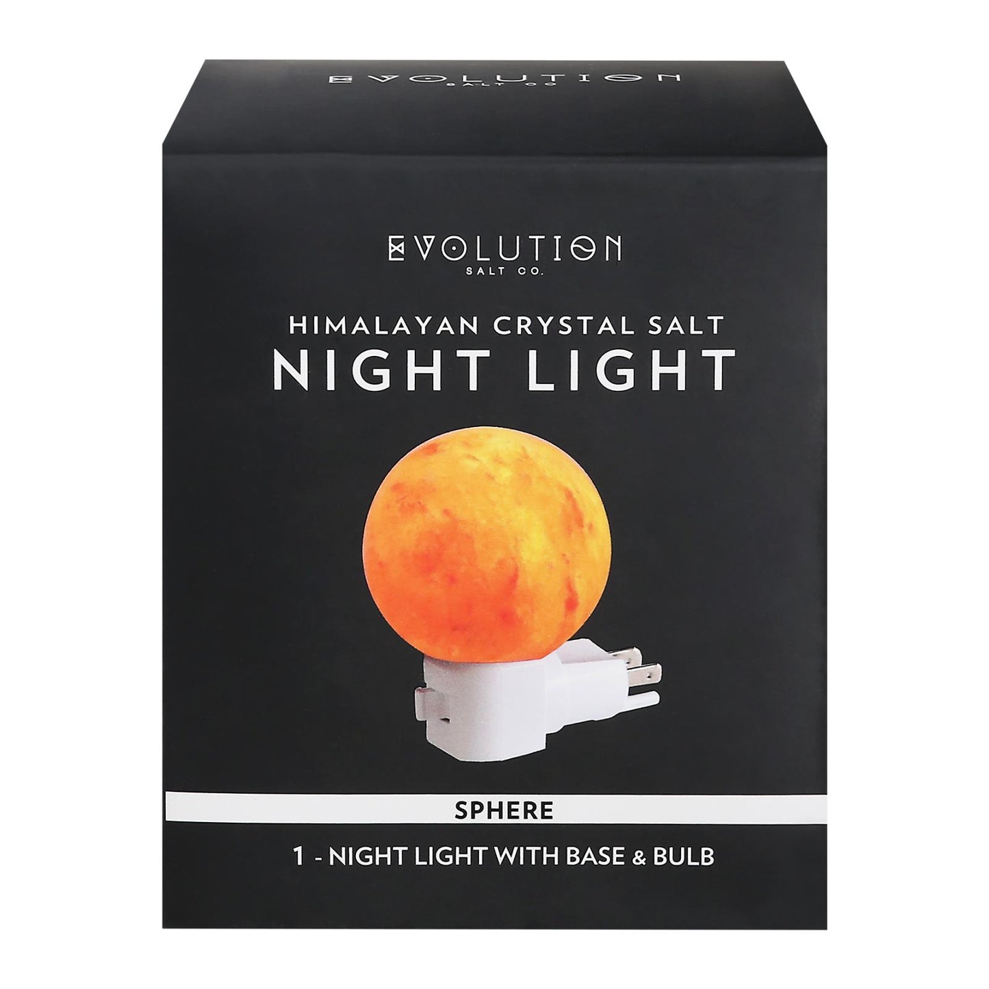 Sal de evolución - Esfera de luz de sal Nght - 1 unidad - Ea