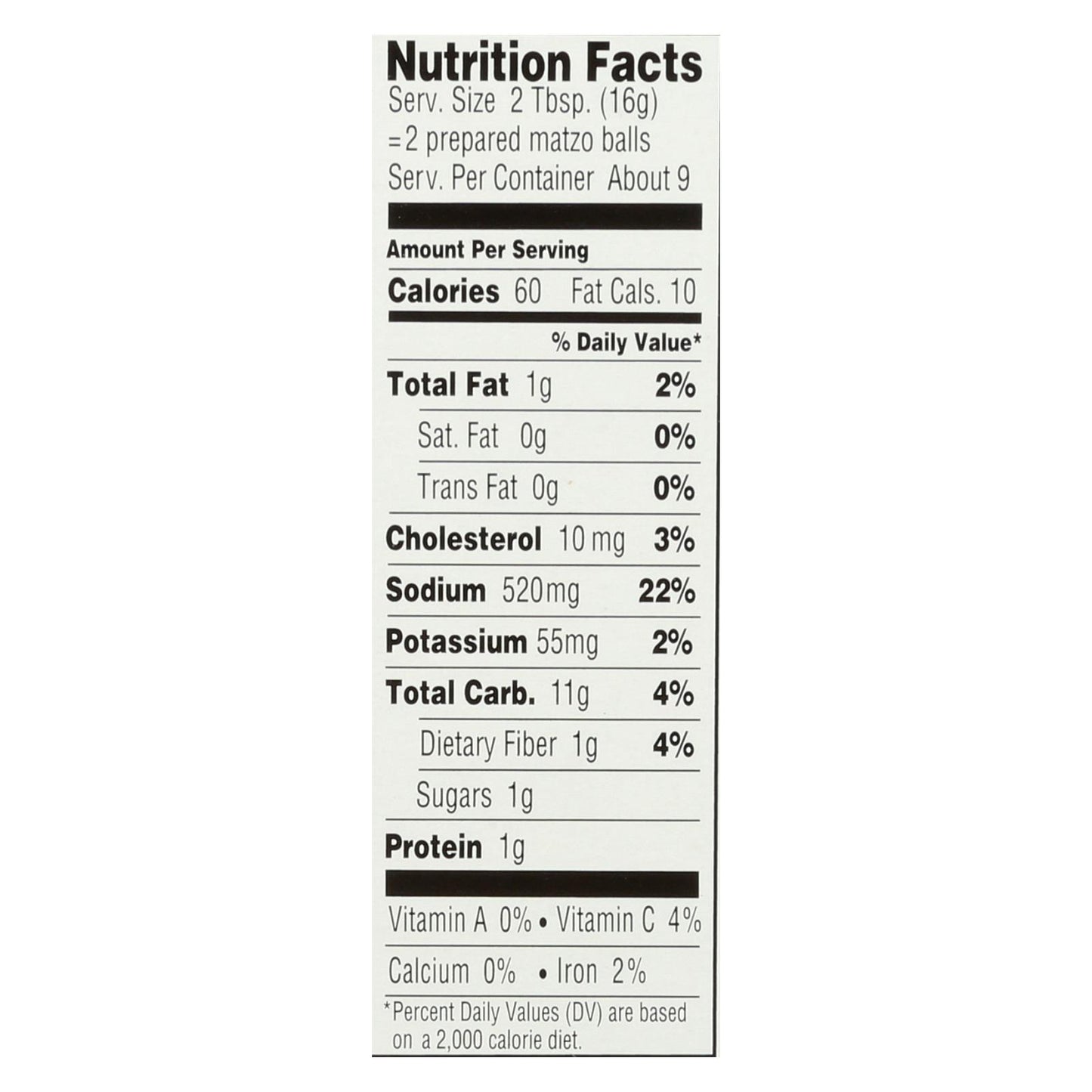 Mezcla de bolas de matzá sin gluten de Manischewitz - Caja de 12 - 5 oz