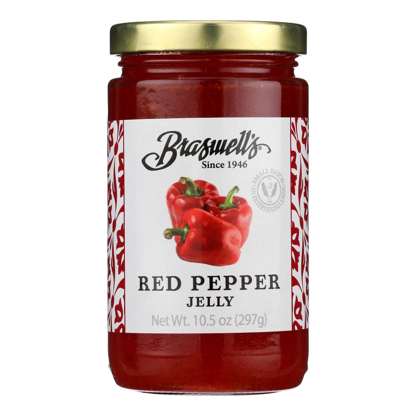 Braswell's - Mermelada de pimiento rojo - Caja de 6 - 10,5 oz.