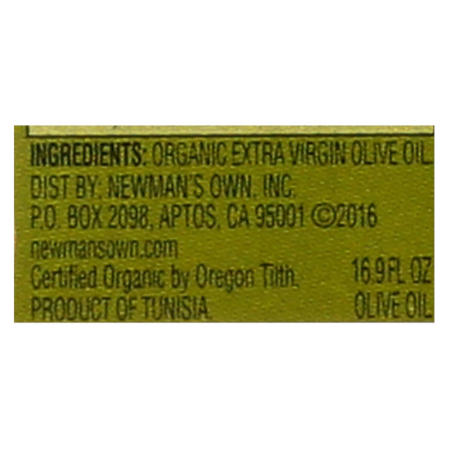 Aceite de oliva orgánico Newman's Own Organics - Caja de 6 - 16,9 fl oz.