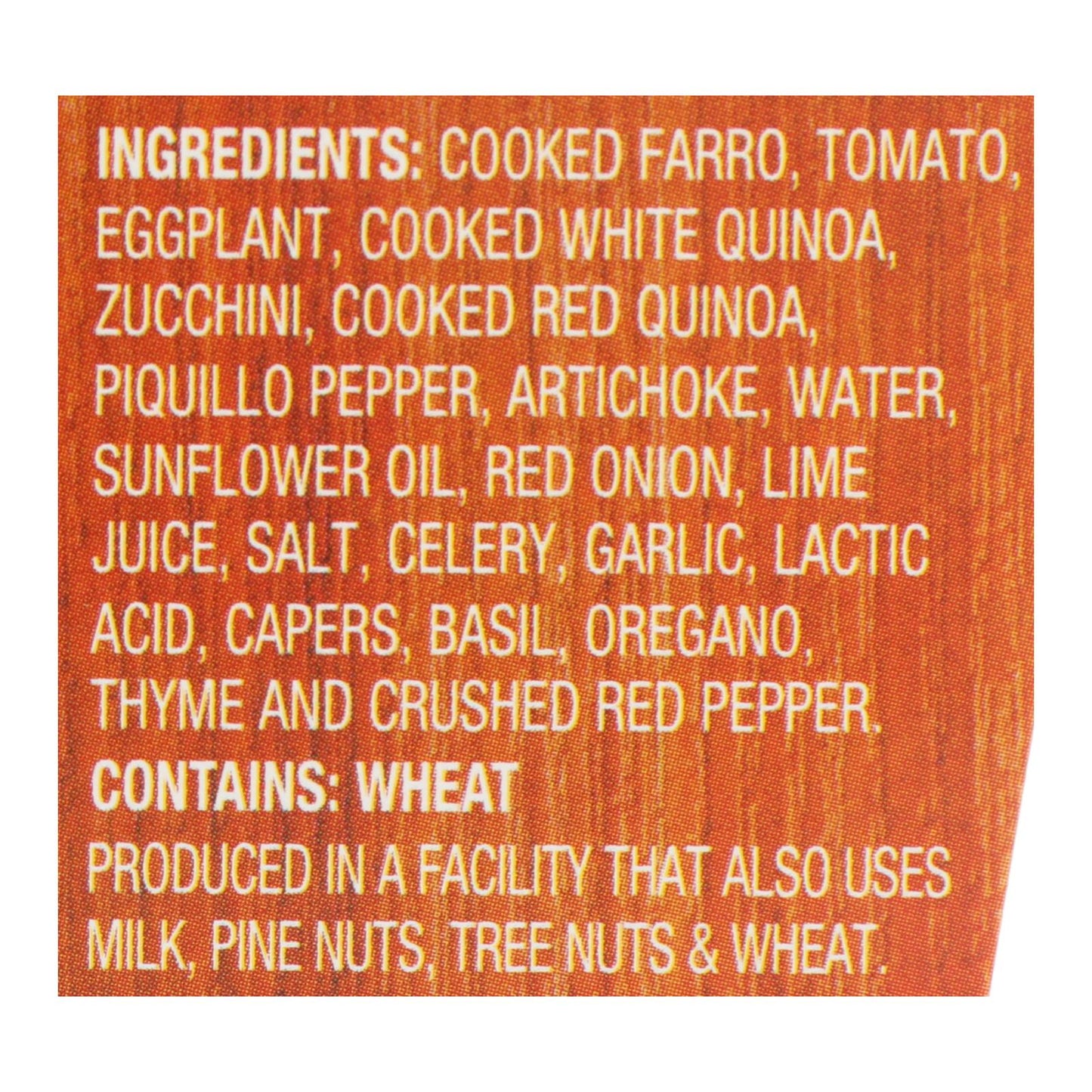 Cucina And Amore - Verduras a la parrilla - Farro - Caja de 6 - 7,9 oz