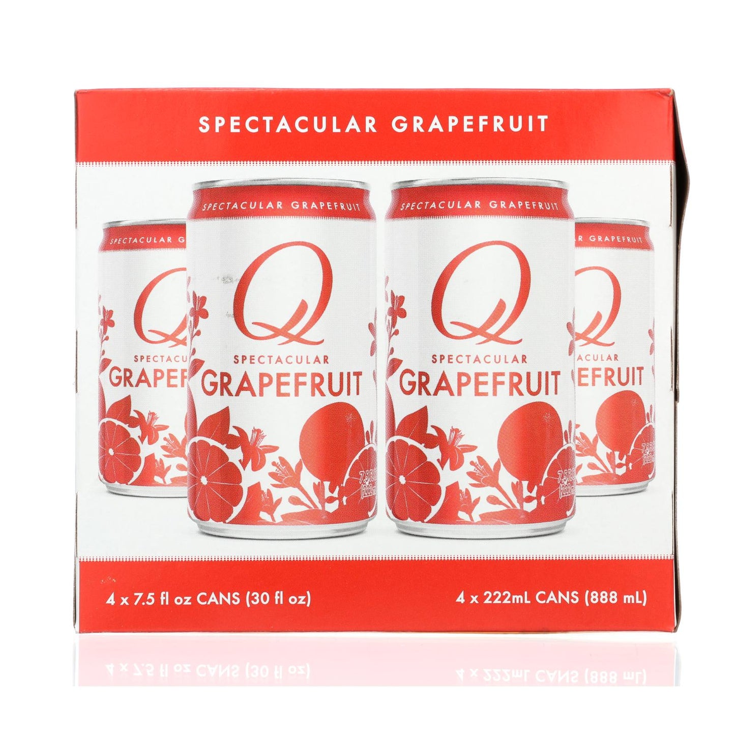 Q Drinks - Pomelo espumoso - Caja de 6/4 paquetes - Latas de 7.5 oz