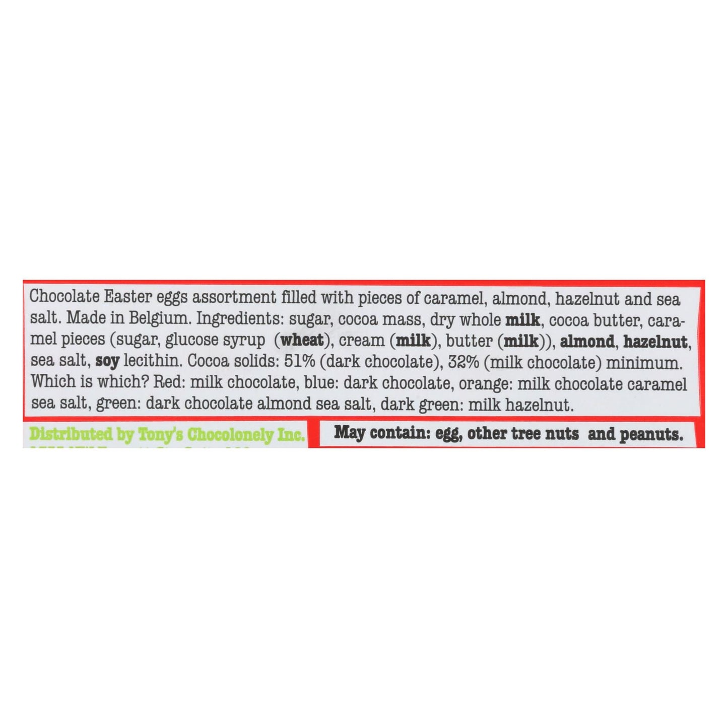 Tony's Chocolonely - 特大号巧克力蛋 - 24 盒装 - 5.7 盎司