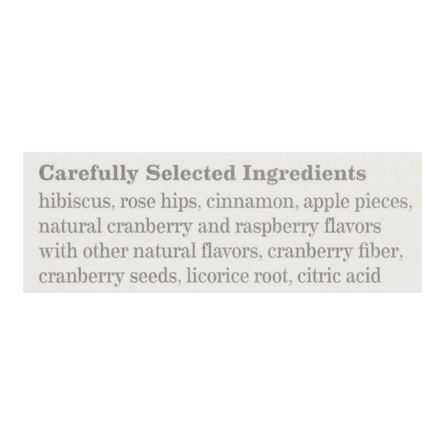 Bigelow Tea - Tea Cranberry Harvest - Case Of 6 - 18 Bag