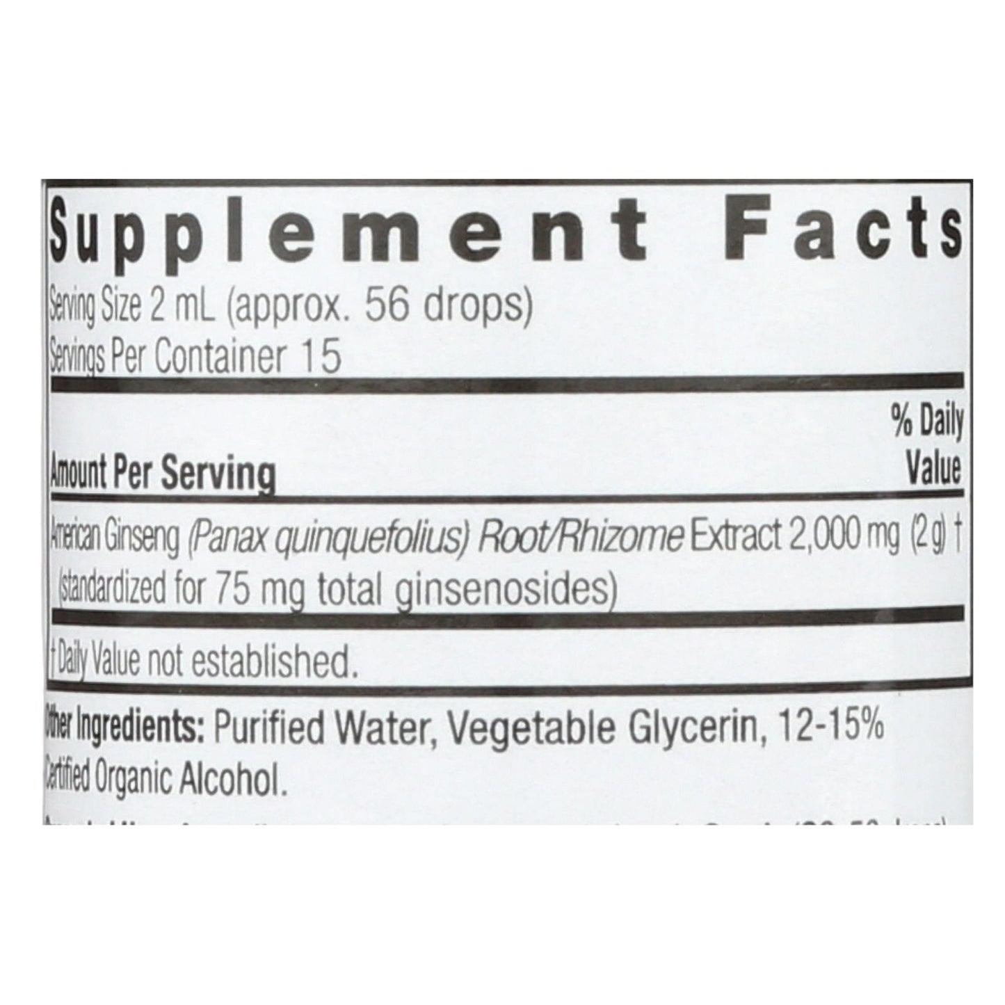 Nature's Answer - Raíz de ginseng americano - 1 onza líquida