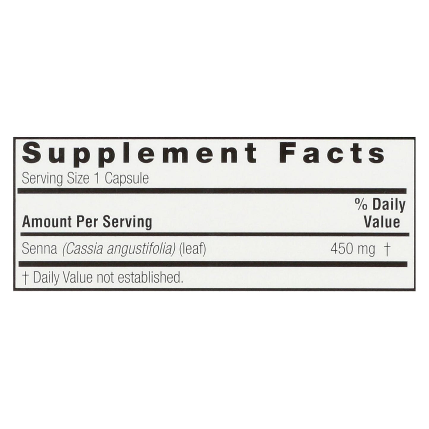 Nature's Answer - Hoja de sen - 90 cápsulas