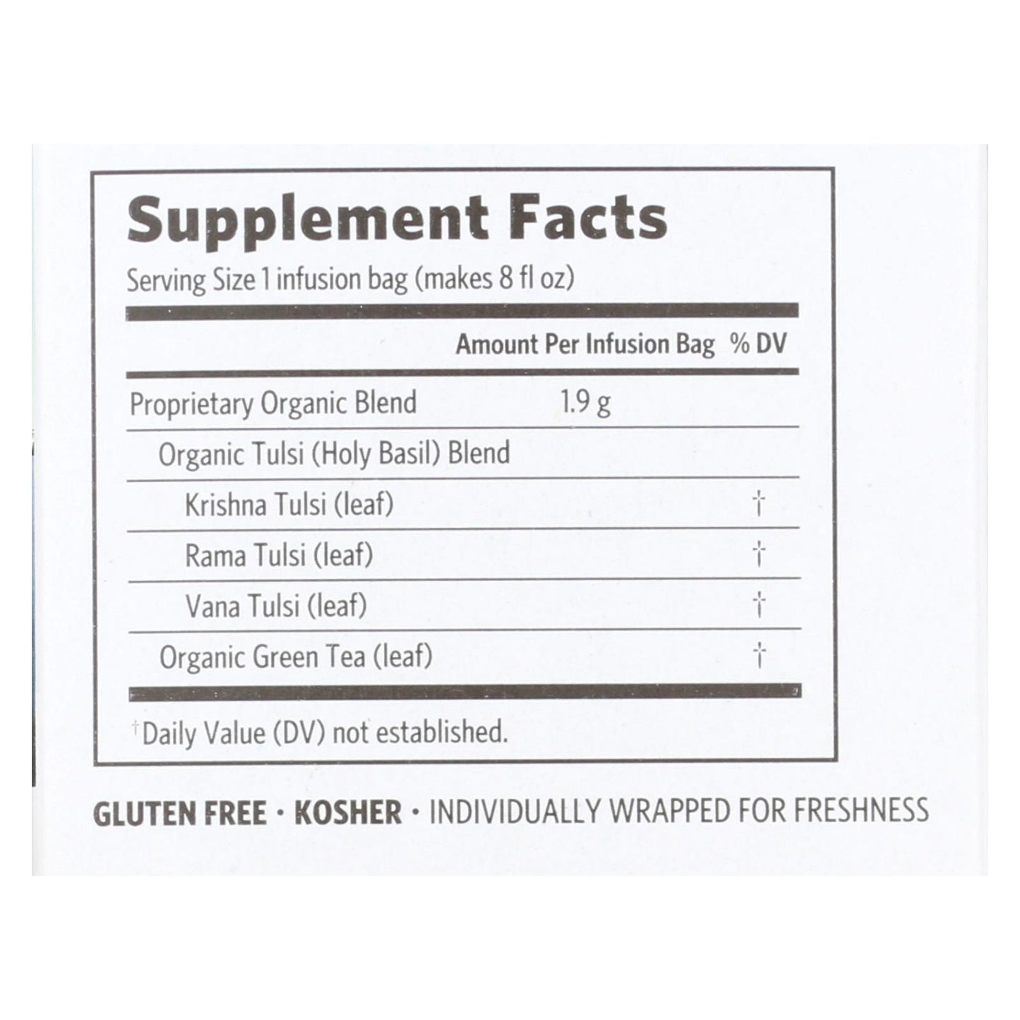 有机印度 Tulsi Tea 绿茶 - 18 茶包 - 6 盒