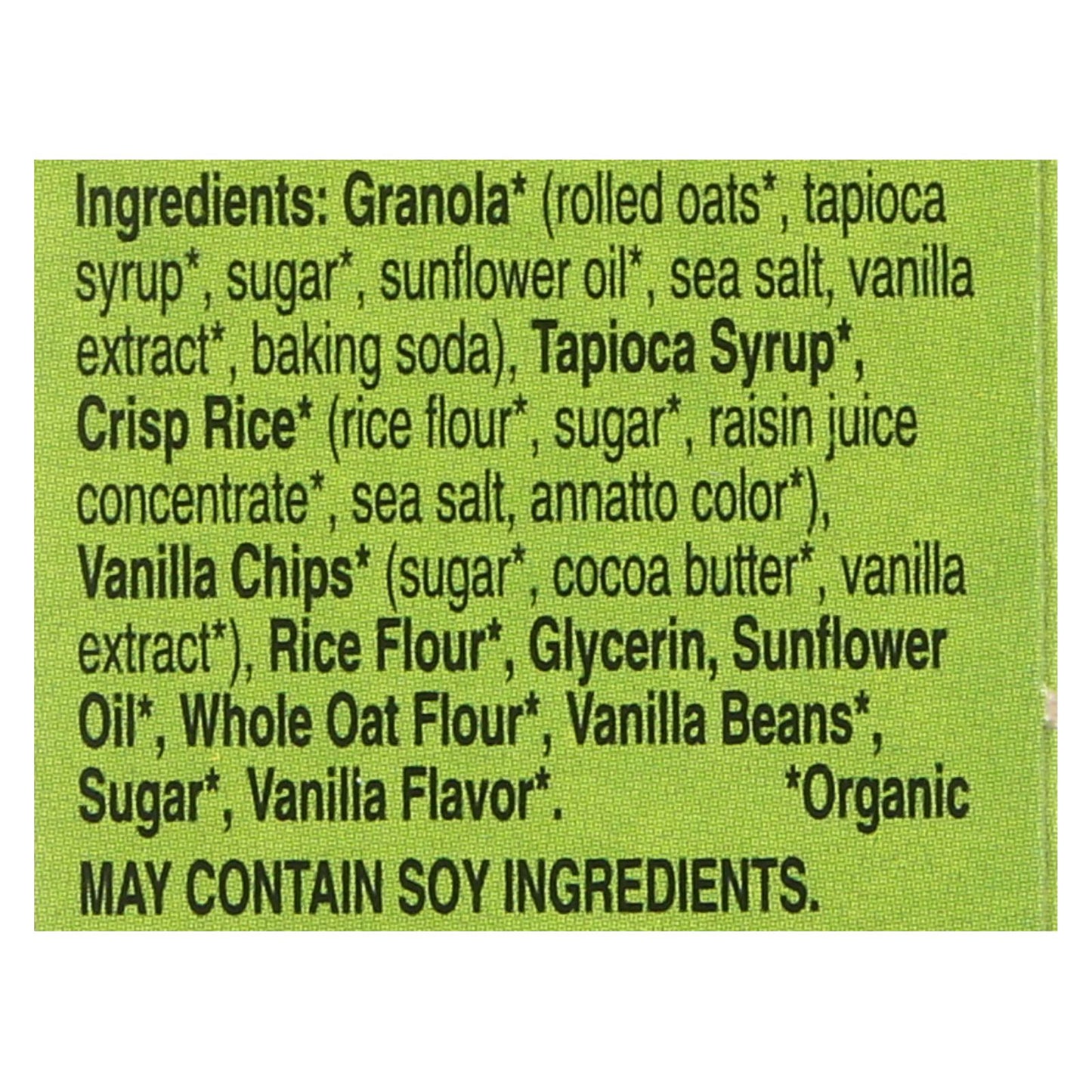 Barras de granola masticables orgánicas de Cascadian Farm, sabor a vainilla, caja de 12, 7,4 oz.