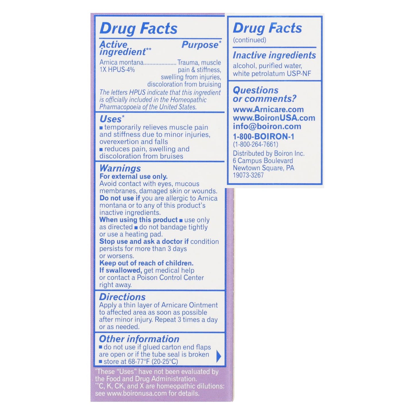 Boiron - 山金车软膏 - 1 盎司