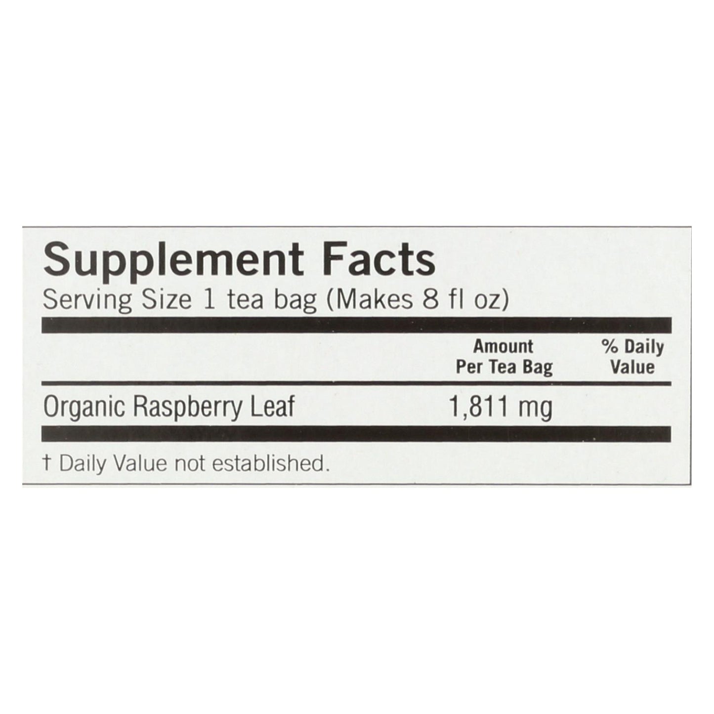 Yogi 有机女士草本茶覆盆子叶 - 16 茶包 - 6 盒装