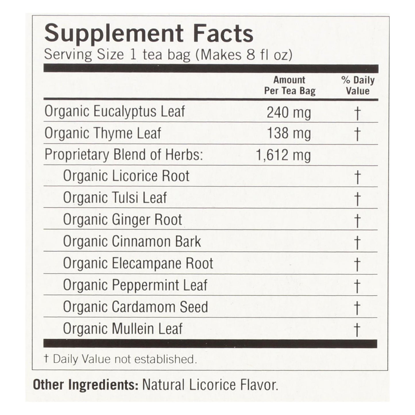 Yogi 有机深呼吸草本茶不含咖啡因 - 16 茶包 - 6 盒装
