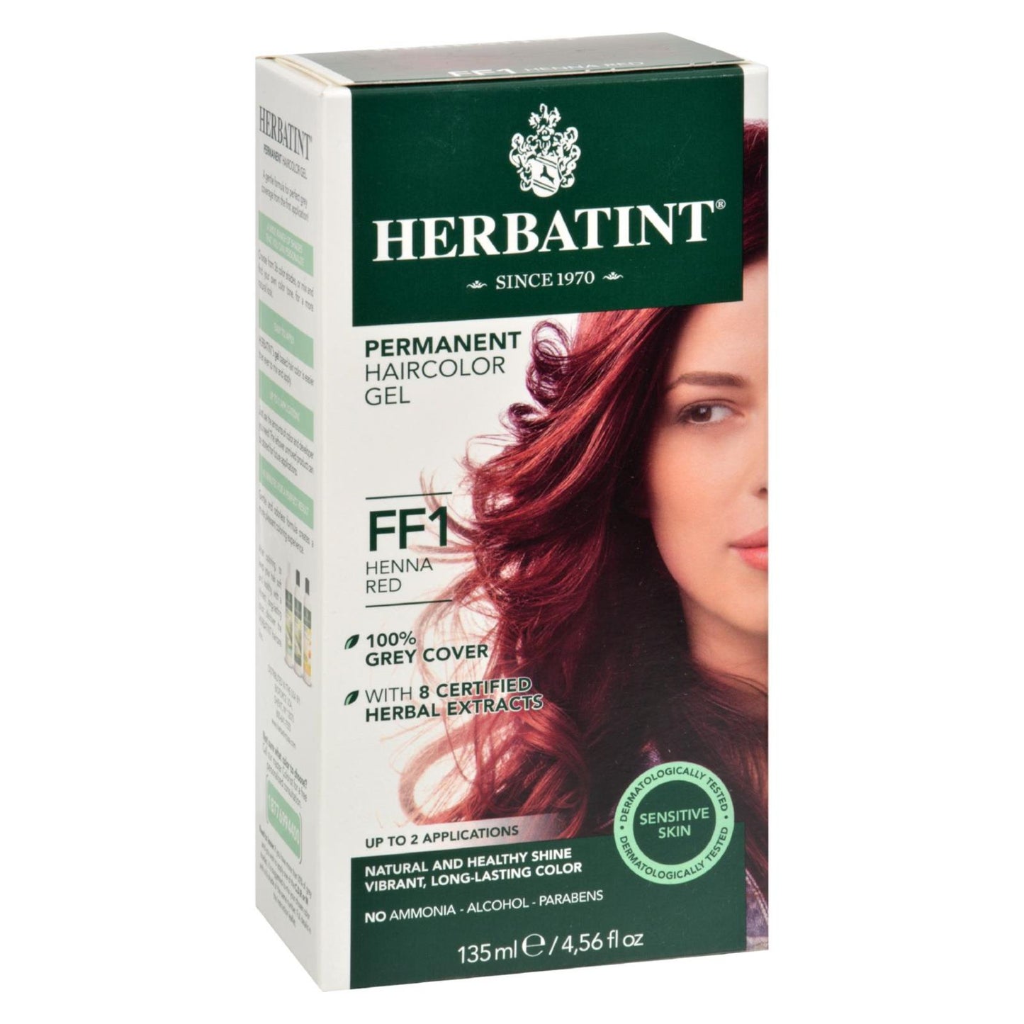 Kit de coloración para el cabello Herbatint Flash Fashion Henna Red Ff1 - 1 kit