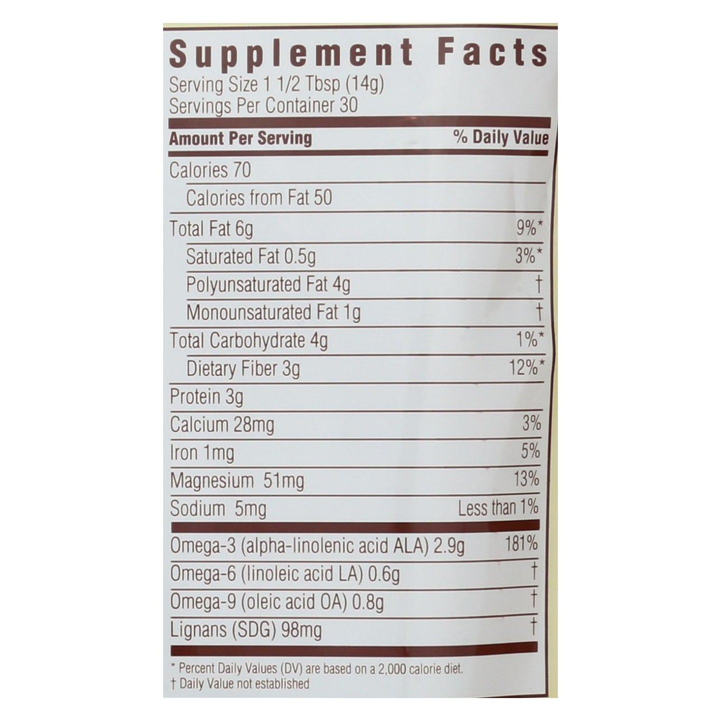 Semillas de lino integrales orgánicas Spectrum Essentials - 15 oz