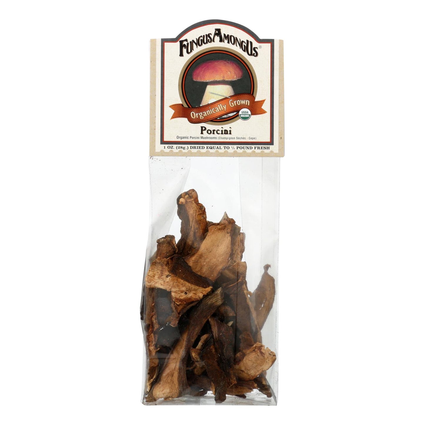 Hongos Porcini Orgánicos Fungus Among Us - Hongos - Caja de 8 - 1 Oz.