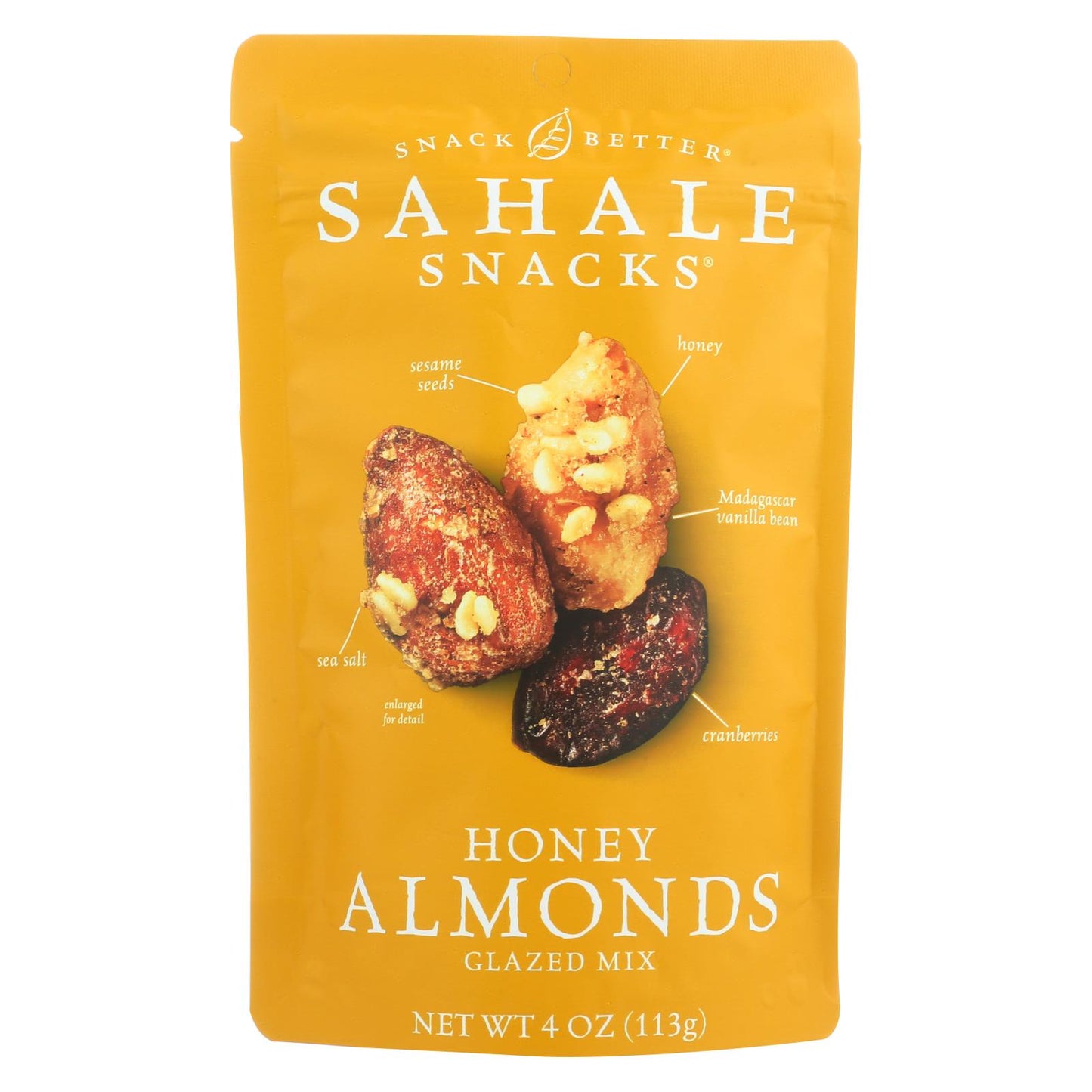 Frutos secos glaseados Sahale Snacks - Almendras balsámicas - Caja de 6 - 4 oz.