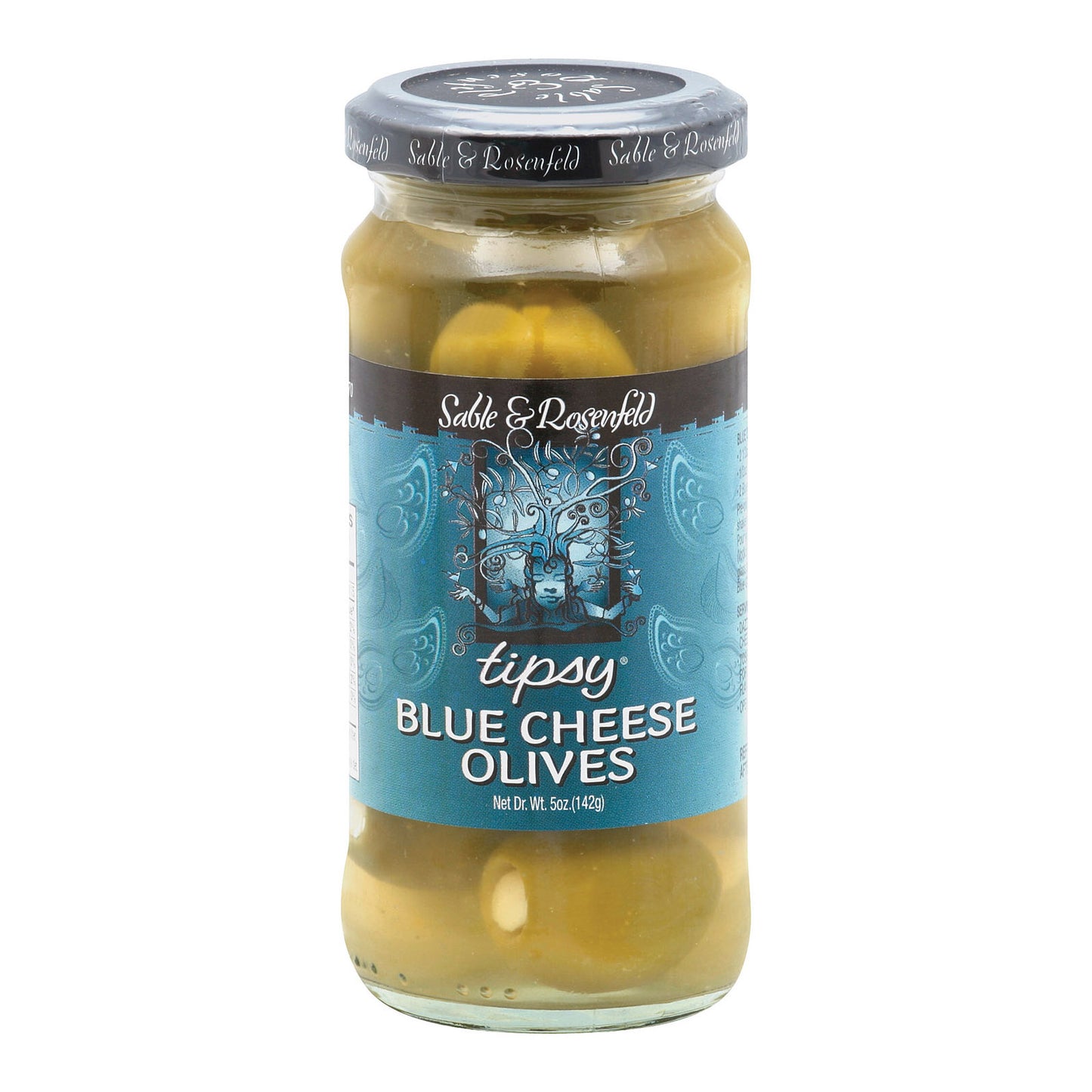 Sable And Rosenfeld Tipsy Olives - 蓝纹奶酪 - 6 件装 - 5 盎司。
