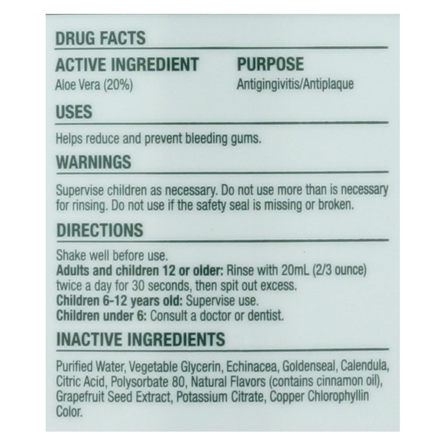Enjuague bucal antigingivitis con sabor a menta y encías sanas de Natural Dentist - 16,9 onzas líquidas