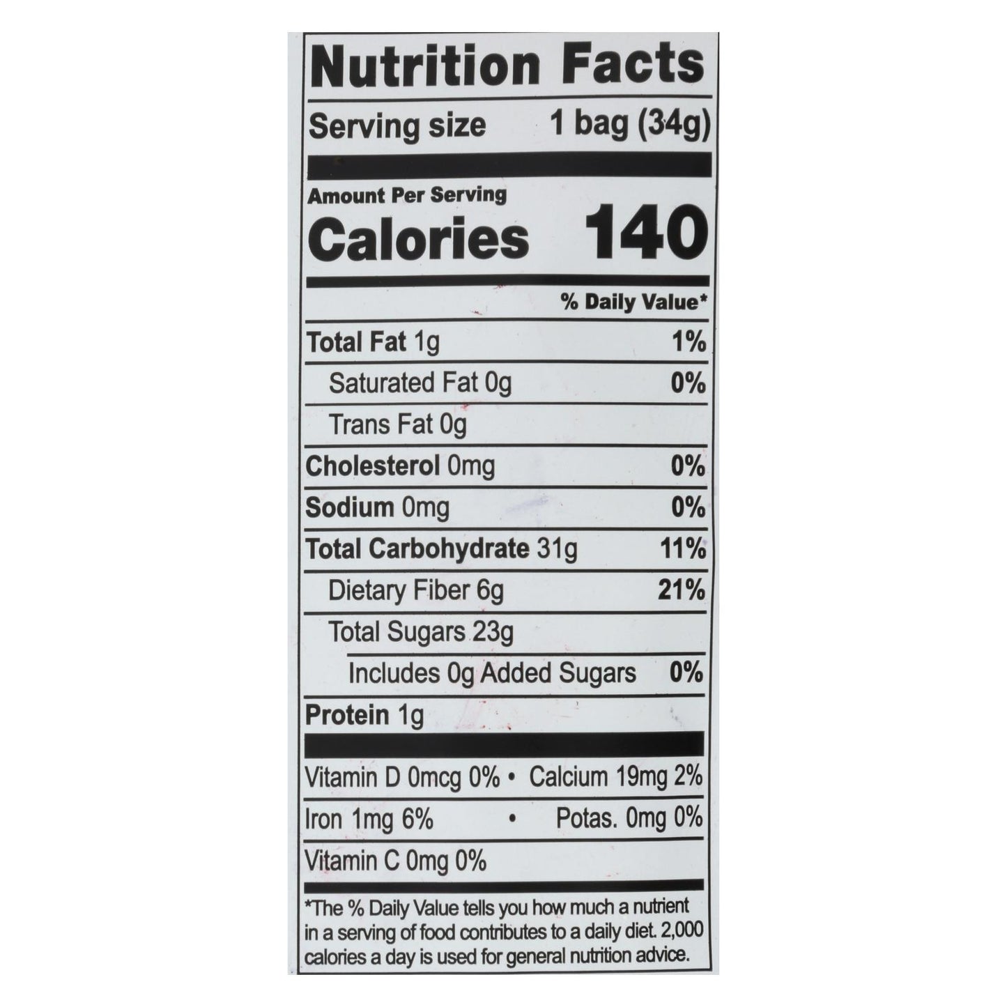 Natierra Fruit - Orgánico - Liofilizado - Arándanos - 1.2 oz - Caja de 12