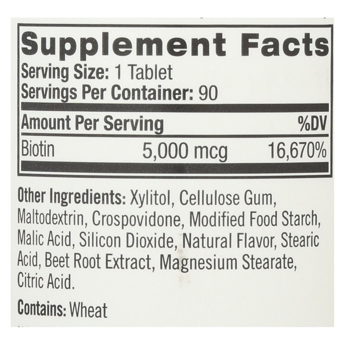 Natrol 生物素 - 快速溶解 - 草莓 - 5000 微克 - 90 片