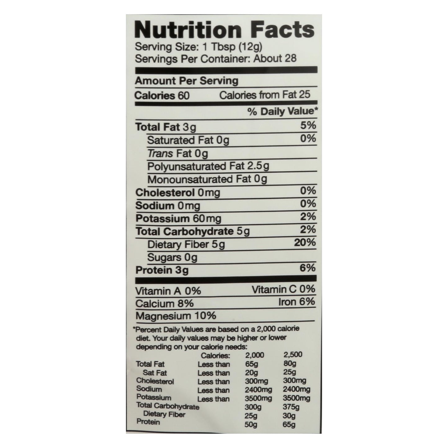 Semillas de chía molidas orgánicas de Nutiva - 14 oz