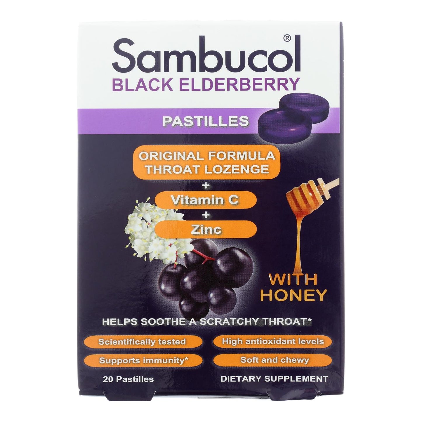 Sambucol - Pastillas - Saúco negro - 20 unidades