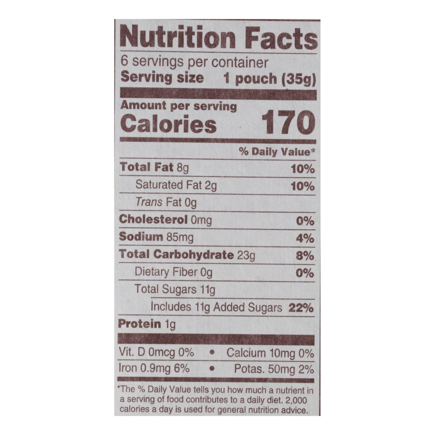 回归自然饼干 - 迷你巧克力块 - 一盒 4 块 - 1.25 盎司。