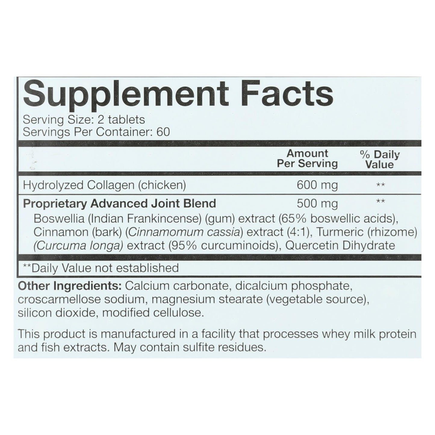 Youtheory 关节胶原蛋白 - 高级配方 - 120 片