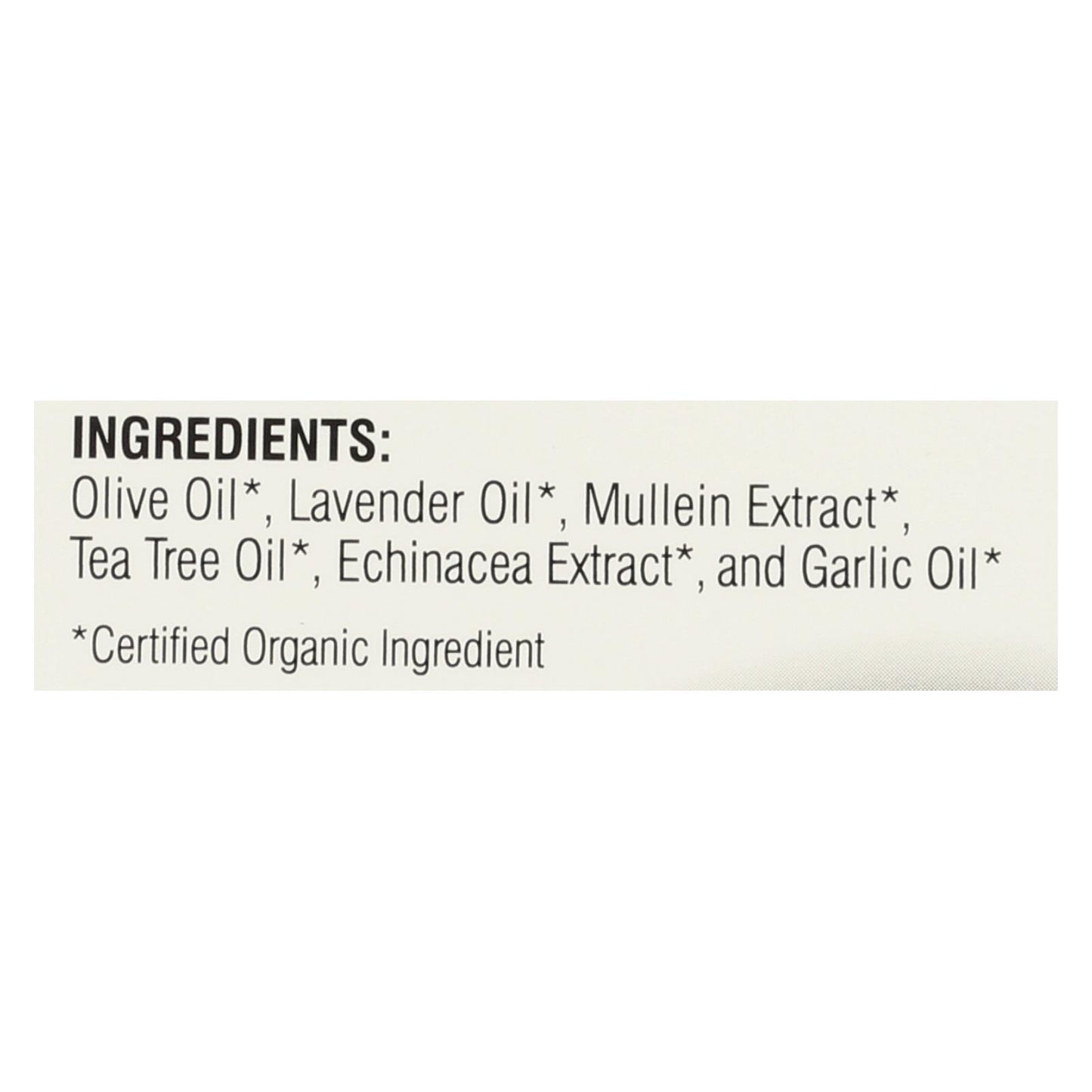 Wally's Natural Products 耳油 - 有机 - 1 盎司