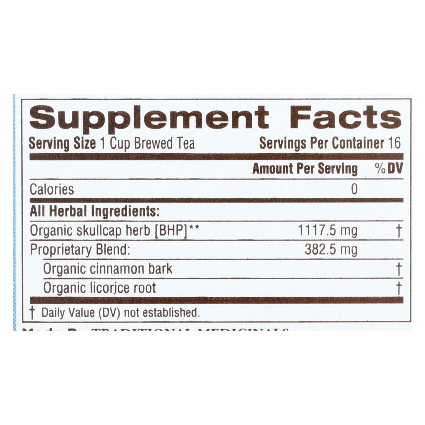 Traditional Medicinals 放松茶 - 缓解压力肉桂 - 6 盒 - 16 袋