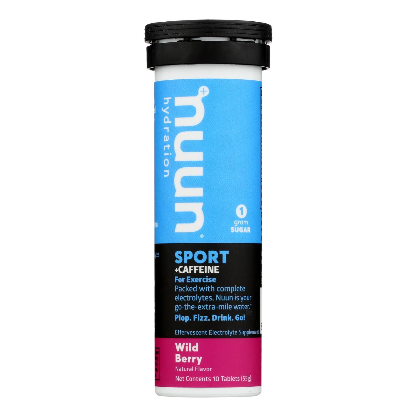 Tabletas Nuun Hydration Drink - Energéticas - Frutos del bosque - 10 comprimidos - Caja de 8