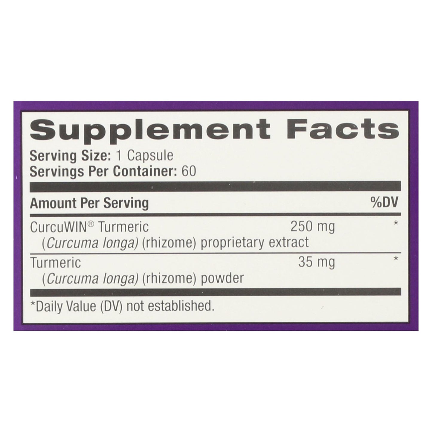 Natrol 姜黄胶囊 - 特强 - 60 粒