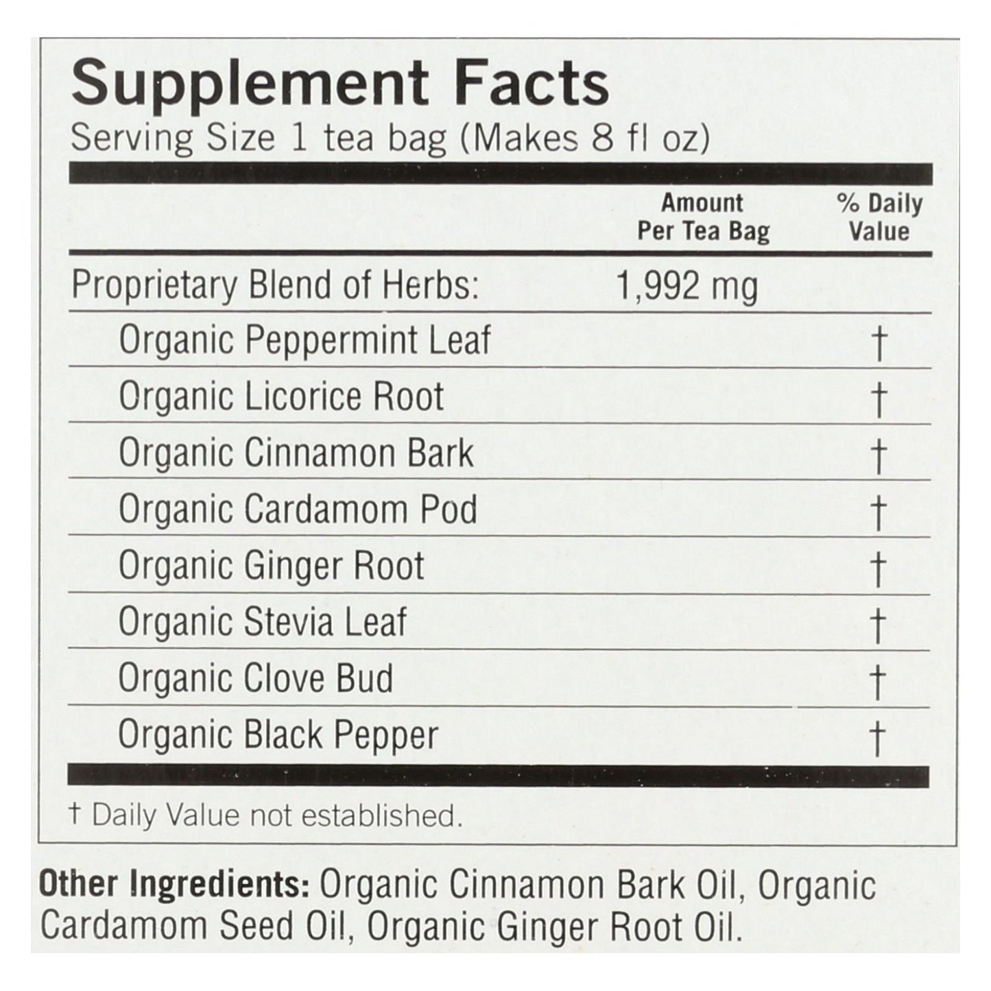 Yogi 埃及甘草 - 薄荷 - 一箱 6 件 - 16 袋