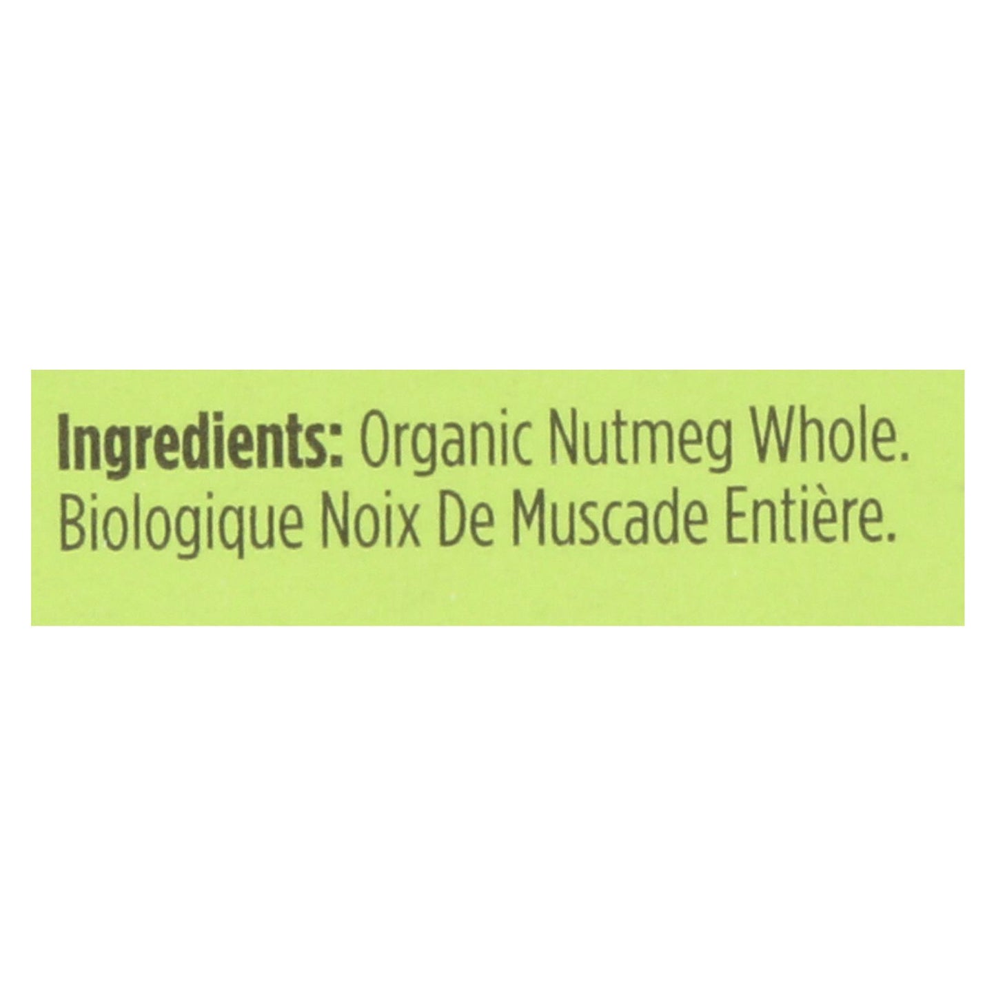Spicely Organics - Nuez moscada orgánica - Entera - Caja de 6 - 0.1 oz.