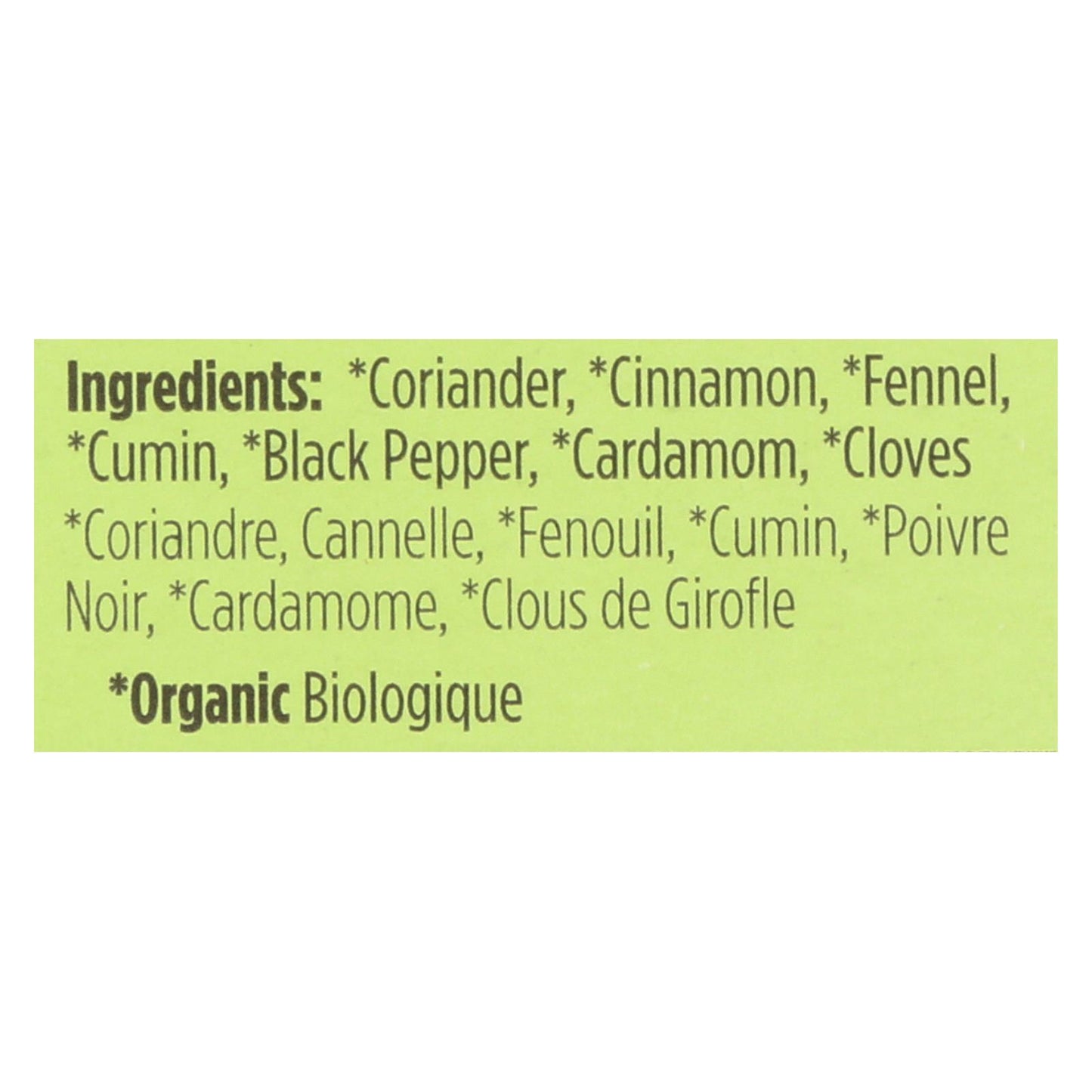 Spicely Organics - Condimento orgánico Garam Masala - Caja de 6 - 0.5 oz.