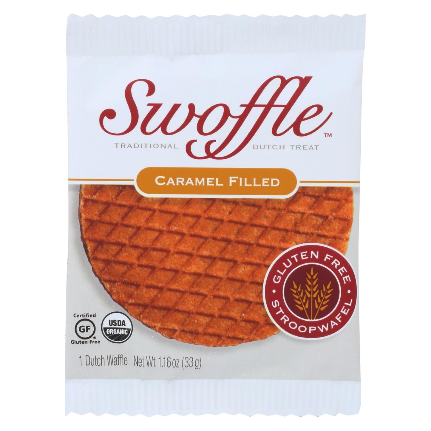 Swoffle 荷兰华夫饼 - 原味焦糖 - 16 盒 - 1.16 盎司