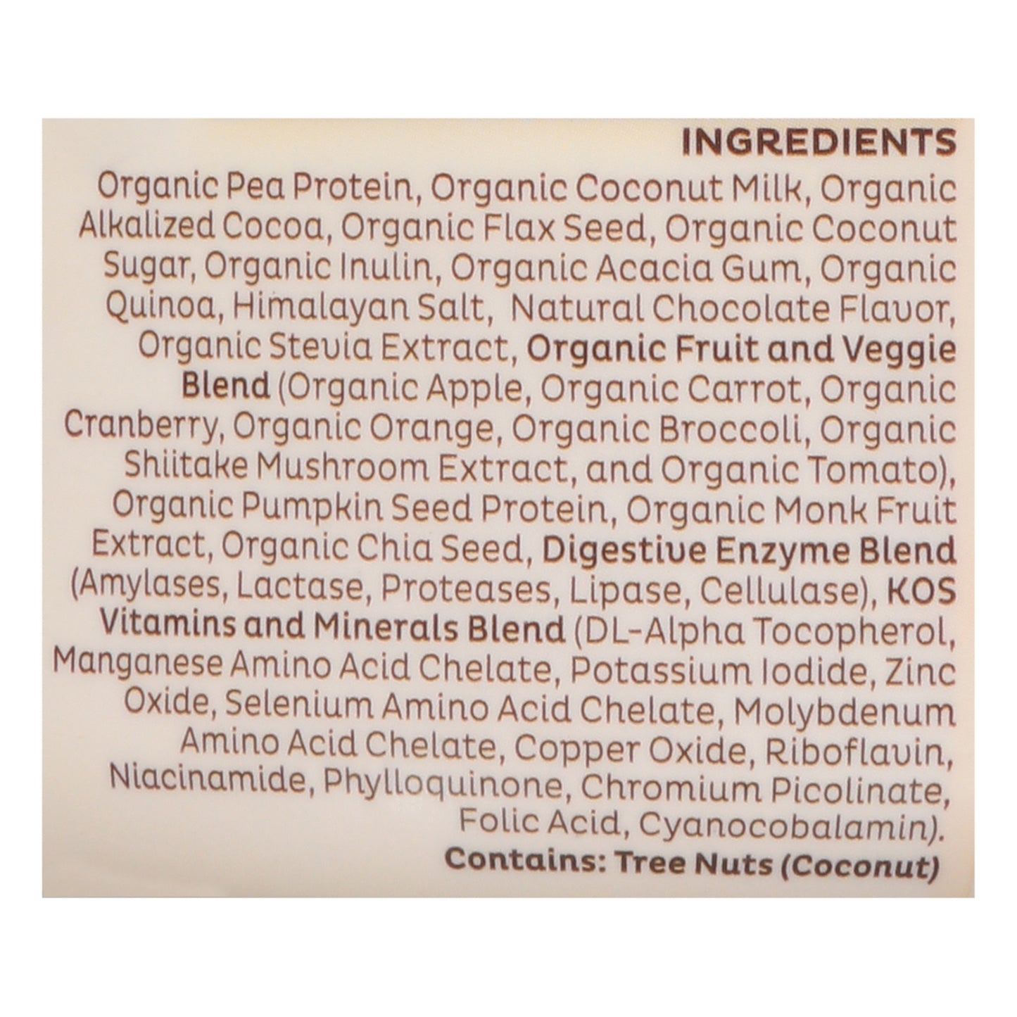 Kos - Proteína en polvo sabor chocolate - 1 unidad - 13,75 oz