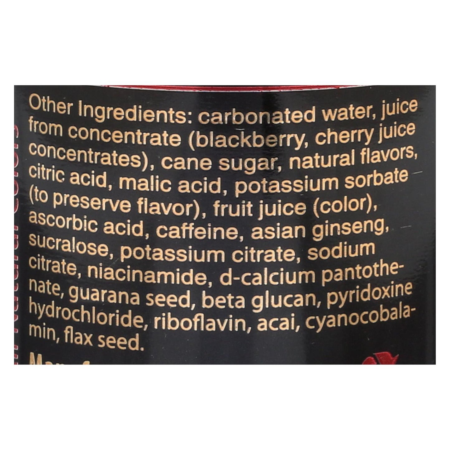 Bebida negra Bing de Petey con vitaminas B, vitamina C, cafeína y ginseng (caja de 24 unidades, 12 onzas líquidas)