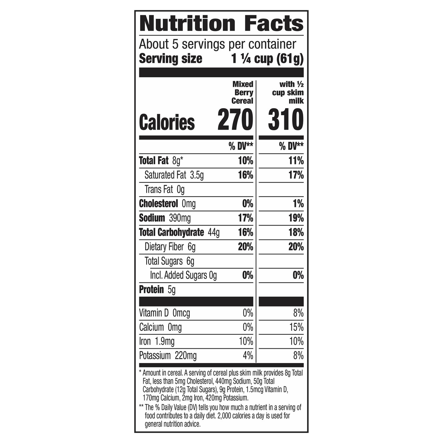 Granja Cascadian - Cereales mixtos de frutos rojos - Caja de 10 a 12,2 oz