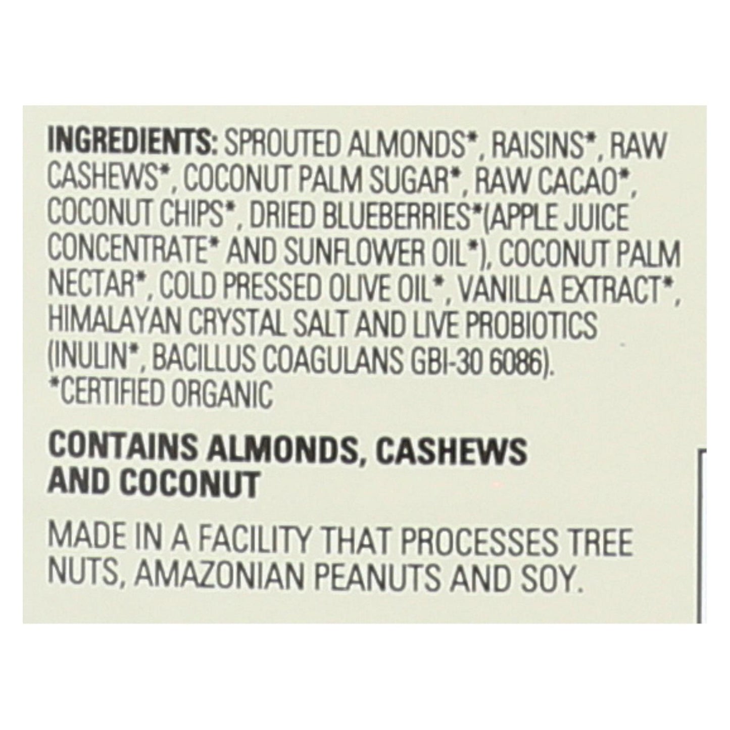 Mezcla de frutos secos Living Intentions, germinados, cacao oscuro, caja de 6, 4 oz