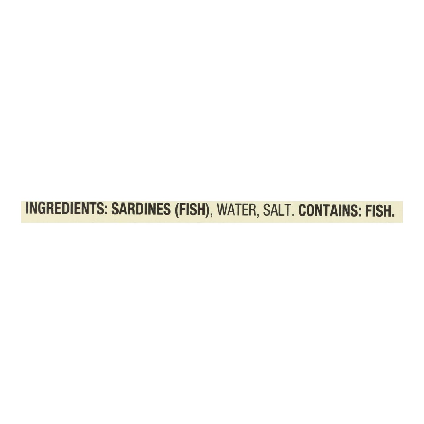 Sardinas de temporada en agua - Caja de 12 - 4.375 oz