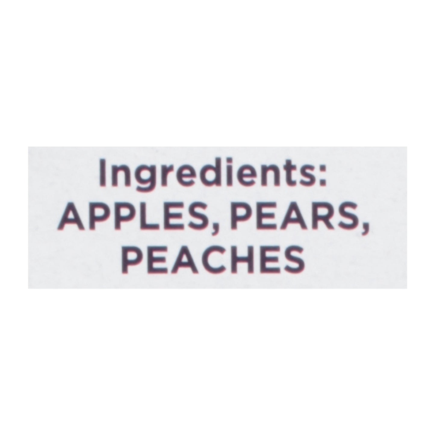 Bocados de fruta Chum - Bocados de fruta de durazno, paquete de 4 - Caja de 6 - 2.8 oz