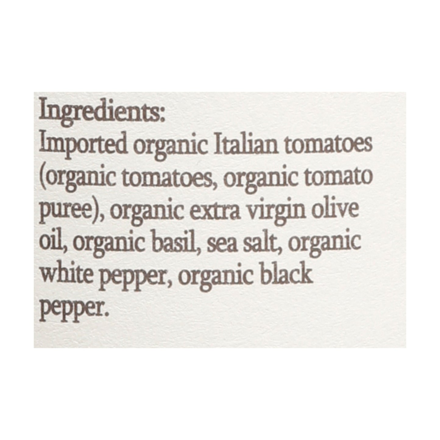 Organico Bello - Salsa Delicada Rcpe - Caja De 6-25 Oz